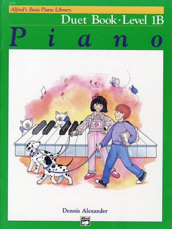 piano: Alfred's Basic Piano Duet Book level 1b-Alfreds, Muziek en Instrumenten, Bladmuziek, Gebruikt, Overige soorten, Overige genres