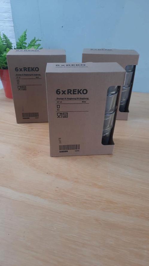IKEA REKO Glazen - Nieuw - Set van 6, Huis en Inrichting, Keuken | Servies, Nieuw, Glas of Glazen, Effen, Glas, Ophalen of Verzenden