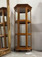 Vitrinekast Hexagonaal teak klassiek