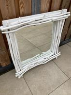 Leuke houten spiegel, Ophalen, Gebruikt, Vierkant, 75 tot 100 cm