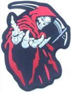 Grim Reaper stoffen opstrijk patch embleem #4, Motoren, Accessoires | Stickers