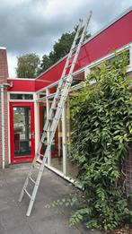 Aluminium ladder 2 x 10 tredes, Doe-het-zelf en Verbouw, Ladders en Trappen, Ophalen, Zo goed als nieuw, Ladder, Opvouwbaar of Inschuifbaar