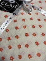100% linnen dekbedovertrek 240x220 met slopen Flower, Overige kleuren, Dekbedovertrek, Ophalen of Verzenden, Nieuw