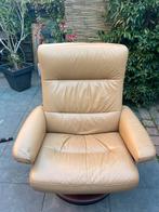 Stressless stoel, Huis en Inrichting, Stoelen, Ophalen, Gebruikt, Bruin, Leer