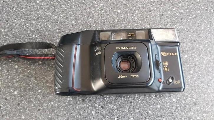Fotocamera Fuji met Electronisch loopwerk, Audio, Tv en Foto, Fotocamera's Analoog, Gebruikt, Compact, Fuji, Ophalen of Verzenden