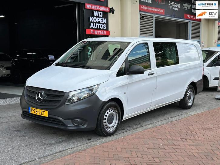 Mercedes-Benz VITO 111 CDI Extra Lang Dubbel Cabine Airco 6, Auto's, Bestelauto's, Bedrijf, Te koop, ABS, Airbags, Airconditioning