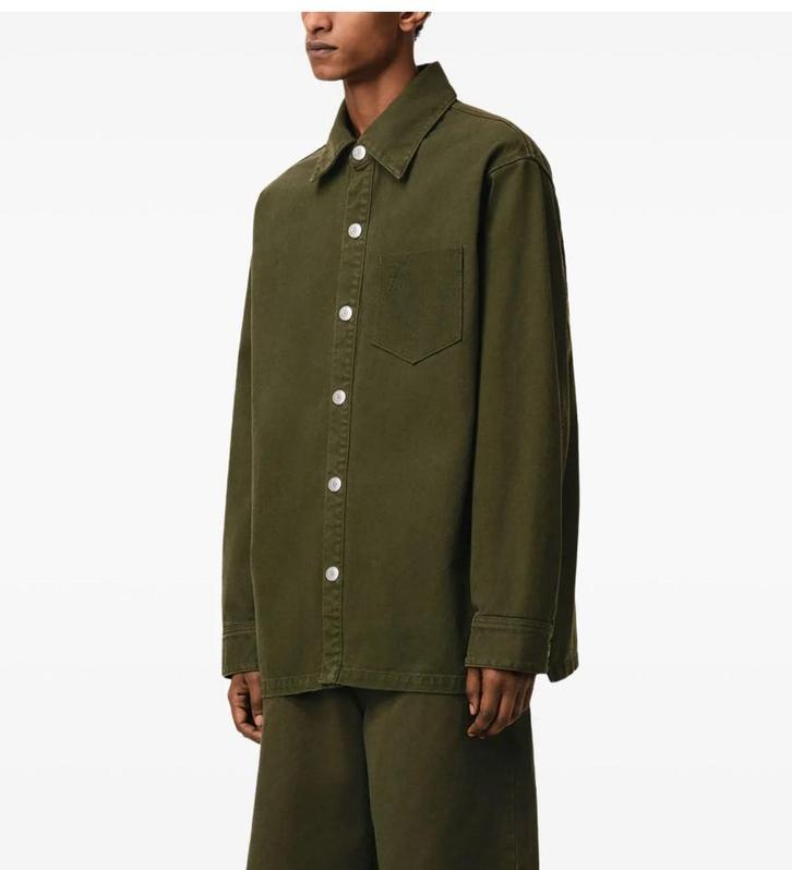AMI Paris Overshirt - Olive Green - Maat M (valt als L), Kleding | Heren, Overhemden, Nieuw, Groen, Ophalen of Verzenden