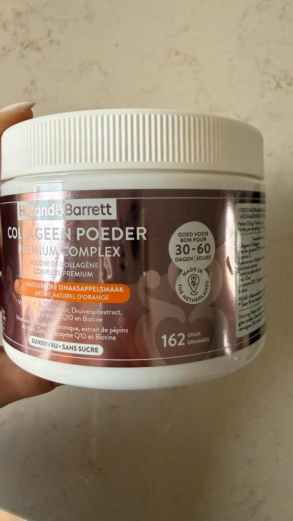 Holland&Barrett Collageen Poeder Sinaasappel smaak, Sport en Fitness, Fitnessmaterialen, Nieuw, Overige typen, Ophalen of Verzenden