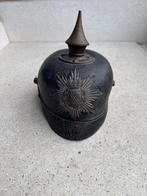 Wo1 Duitse pinhelm saxon, Ophalen of Verzenden, Landmacht, Duitsland