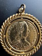 Hanger met zilveren 1780 munt en gouden rand, Ophalen of Verzenden