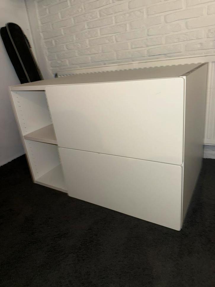 Witte IKEA kast met lades en vakken, Huis en Inrichting, Kasten | Dressoirs, Gebruikt, 50 tot 100 cm, 50 tot 75 cm, Met lade(s)