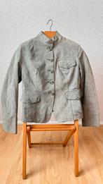 Arma suede leren jasje mt 36, gevoerd, grijs-blauw, Kleding | Dames, Ophalen, Zo goed als nieuw, Jasje, Maat 36 (S)