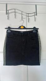 Costes zwarte denim rok maat m, Verzenden, Zo goed als nieuw, Zwart, Boven de knie