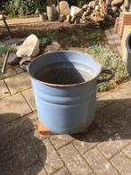 Emaille ketel, in goede staat, Tuin en Terras, Bloembakken en Plantenbakken, Ophalen, Gebruikt, Rond, Minder dan 60 cm