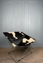 Zeldzame Artifort F675 Butterfly Papillon design fauteuil, Artifort, Ophalen of Verzenden, Metaal, 75 tot 100 cm