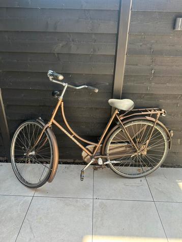 Dames fiets opoe model / oma fiets Gazelle brons kleurig beschikbaar voor biedingen