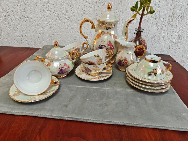 Antiek Bareuther Waldsassen Theeservies - 14-delig, Huis en Inrichting, Keuken | Servies, Nieuw, Compleet servies, Overige stijlen