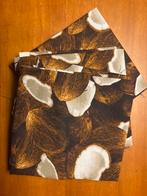 3 Fat Quarters Quiltstoffen met Kokosnoten, Bruin, Nieuw, Ophalen of Verzenden, 30 tot 120 cm