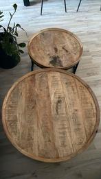 Salontafel set, Ophalen, Minder dan 55 cm, Gebruikt, Rond