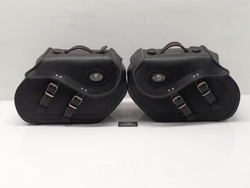 Set Leren tassen met slot, Motoren, Accessoires | Koffers en Tassen, Gebruikt, Ophalen of Verzenden