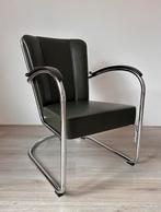 Gispen 412 Leer, Huis en Inrichting, Fauteuils, Ophalen, Minder dan 75 cm, Leer, Zo goed als nieuw