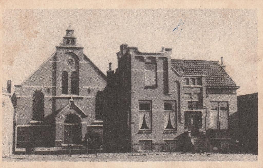Oude Pekela     Geref Kerk met Pastorie, Ophalen of Verzenden, 1920 tot 1940, Ongelopen, Groningen