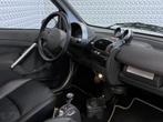 Smart Fortwo cabrio 0.8 CDI Airco Leder interieur AUTOMAAT, Auto's, Smart, Achterwielaandrijving, Gebruikt, Zwart, 715 kg