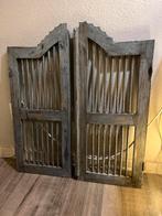 Antieke vintage Bali indiase luiken deurtjes decoratief boho, Antiek en Kunst, Curiosa en Brocante, Ophalen of Verzenden