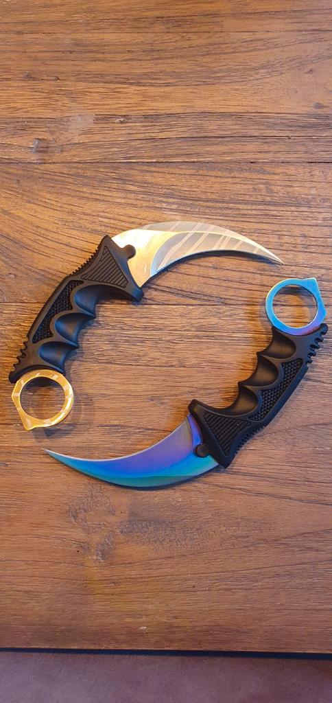 CSGO Karambit Set: Tiger Tooth & Fade. Metaal!, Verzamelen, Overige Verzamelen, Zo goed als nieuw, Ophalen of Verzenden