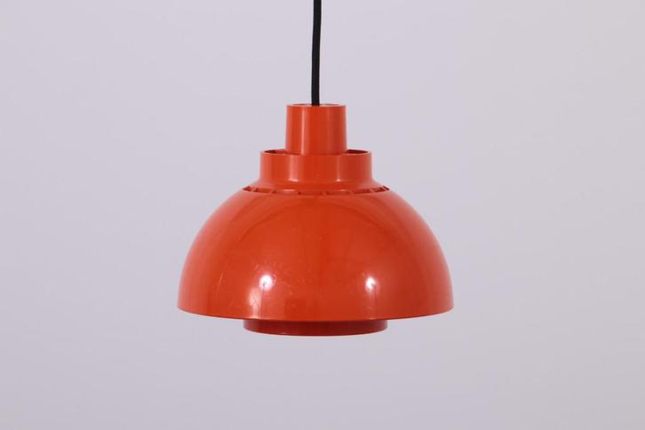 Iconische oranje spage age hanglamp Nordis solar, Huis en Inrichting, Lampen | Hanglampen, Zo goed als nieuw, Minder dan 50 cm