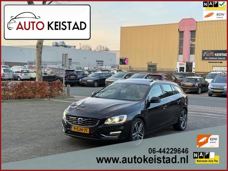 Volvo V60 2.4 D6 AWD SUMMUM XENON/LEDER/MEMORY SUPER STAAT!, Auto's, Volvo, Bedrijf, Te koop, V60, 4x4, ABS, Achteruitrijcamera
