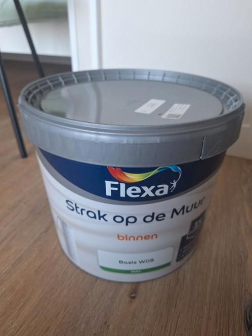 Nieuw;10 liter Flexa muurverf Mat Sandy Beach, Doe-het-zelf en Verbouw, Verf, Beits en Lak, Nieuw, Verf, 10 tot 15 liter, Beige