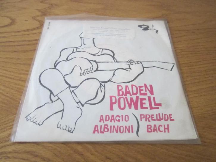 Baden Powell - Adagio 1964 Barclay 60 736 Frankrijk Single, Cd's en Dvd's, Vinyl Singles, Gebruikt, Single, Klassiek, 7 inch, Ophalen