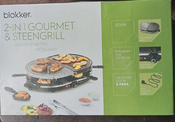 Blokker 2-in-1 Gourmet & Steengrill - Nieuw in doos beschikbaar voor biedingen