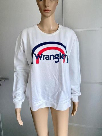 J35 Wrangler maat S/M=36/38 oversized sweater trui gebr.wit beschikbaar voor biedingen