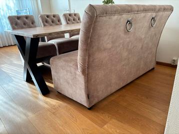 Set van 3 Eetkamerstoelen + Eetkamerbank Urban Sofa Toulouse beschikbaar voor biedingen