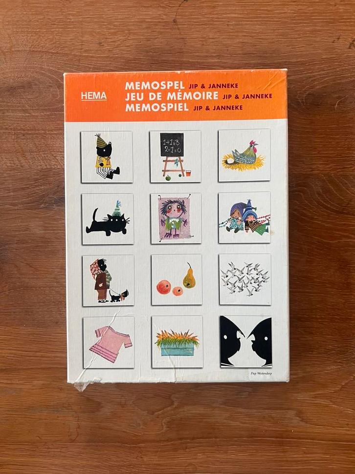 Memory Jip & Janneke - Hema, Hobby en Vrije tijd, Gezelschapsspellen | Kaartspellen, Gebruikt, Vijf spelers of meer, Ophalen of Verzenden