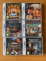6 Nintendo ds spellen thema crime in orginele doos, 1 speler, Verzenden, Puzzel en Educatief, Vanaf 3 jaar