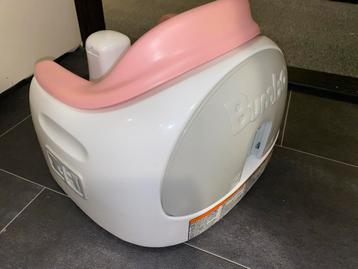 Bumbo Stoel Roze/Wit met Gordel beschikbaar voor biedingen