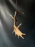 Geweienlamp.lamp.hanglamp.geweien.edelhert.damhert.brocante, Huis en Inrichting, Lampen | Hanglampen, Ophalen of Verzenden, Nieuw