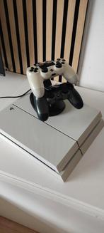 PS4 Wit + 2 Controllers, Spelcomputers en Games, Spelcomputers | Sony PlayStation 4, Ophalen, Met 2 controllers, Original