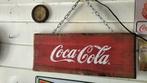 Mooie houten Coca Cola bord tweezijdig, Reclamebord, Ophalen of Verzenden, Zo goed als nieuw