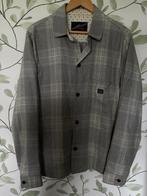 Scotch & Soda grijs ecru geruit overhemd jasje XL, Ophalen of Verzenden, Zo goed als nieuw, Grijs, Halswijdte 43/44 (XL)