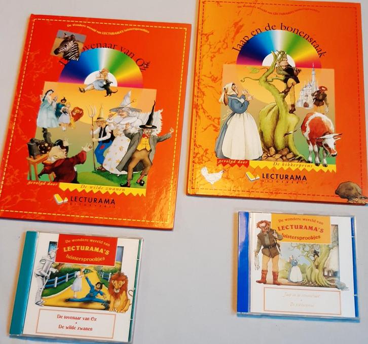 Sprookjes 2 luisterboeken, boek cd Tovenaar Oz, Kikkerprins, Boeken, Sprookjes en Fabels, Zo goed als nieuw, Ophalen of Verzenden