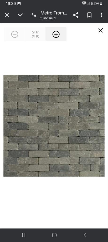 rijnformaat getrommeld 5x15x7,5 cm grijs/zwart, Tuin en Terras, Klinkers, Nieuw, Ophalen of Verzenden, 10 m² of meer