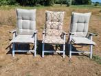 Hartman tuinkusseens/ Sunngarden tuinstoelen verstelbaar, Ophalen, Zo goed als nieuw, Aluminium, Verstelbaar