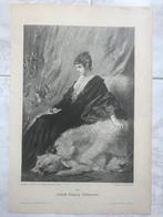 Joseph Koppay: Träumerei, 1897, or. gravure, 31x22cm. Mooi!, Antiek en Kunst, Kunst | Etsen en Gravures, Ophalen of Verzenden