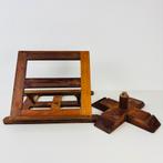 Antieke verstelbare eiken lessenaar boekstandaard 1900s, Ophalen of Verzenden