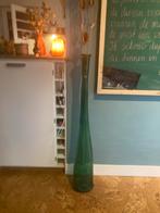 2 Grote groene vazen, Ophalen, Gebruikt, Glas, 75 cm of meer