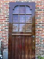 Harthouten buitendeur met enkel glas, Ophalen, Gebruikt, 80 tot 100 cm, Buitendeur